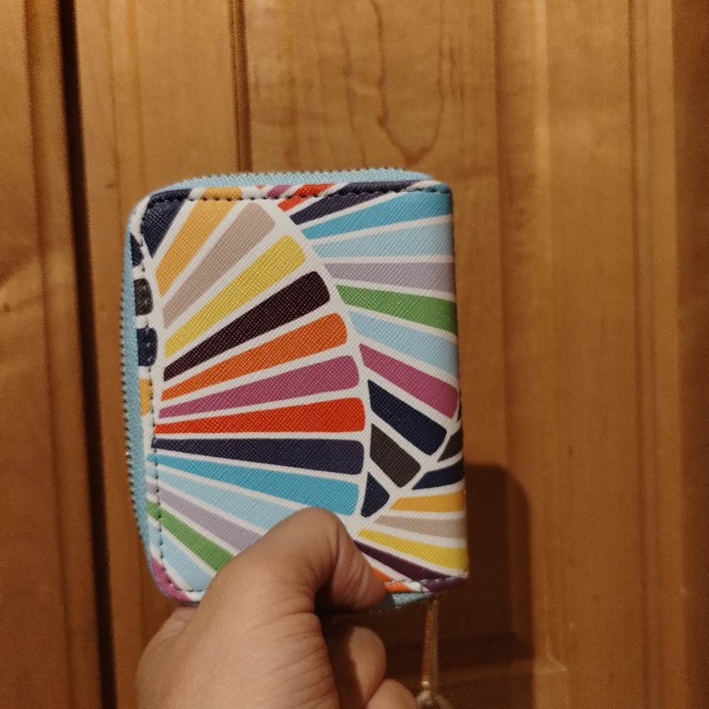 Authentic Trina Turk Colorful Geometric Pattern Wallet - Picture 2 of 4